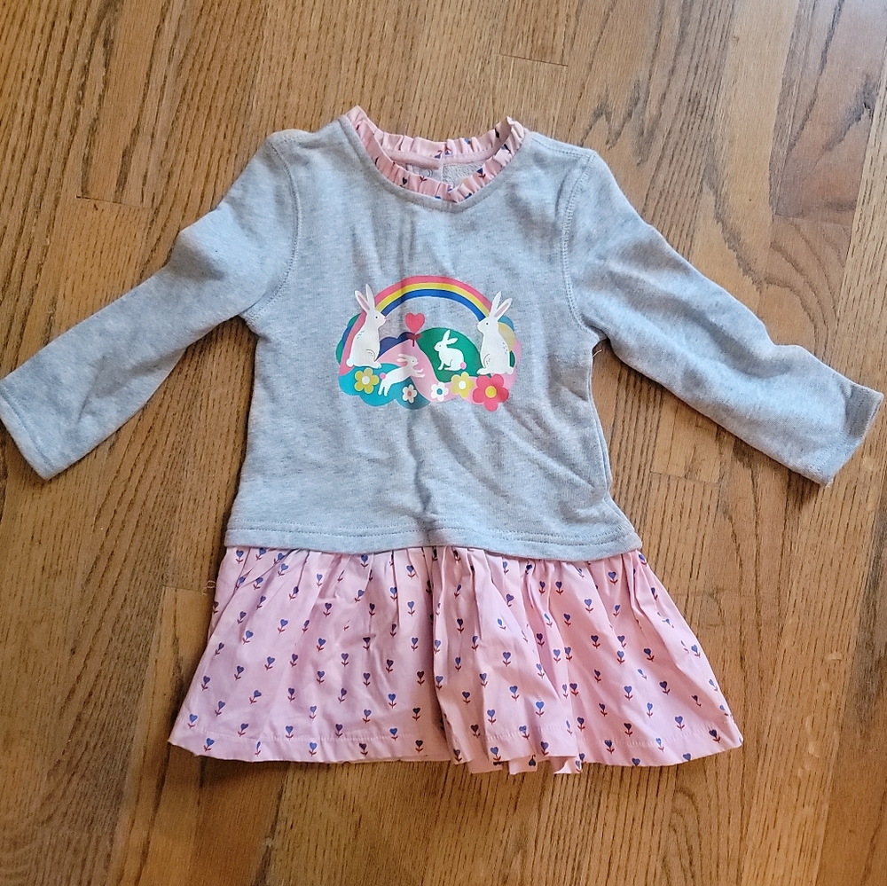 Boden Bunny dress, 12-18m